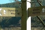 image of a sign for Glyndwrs Method Walk, click on the picture for more information including nearby tourist attractions and accommdodation towards Glyndwrs means go