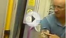Captain Beany on the train to Port Talbot